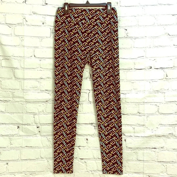 LuLaRoe OS leggings in Black, Pink, Aqua and Lime - Picture 1 of 6